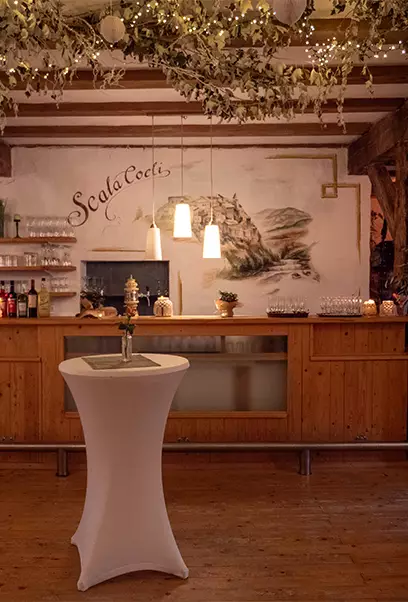 Festlich gedeckter Tisch bei Ciccio's Pizzeria